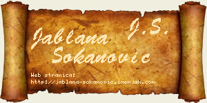 Jablana Sokanović vizit kartica